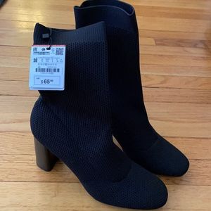 - Zara black ankle boots. Runs a bit narrow